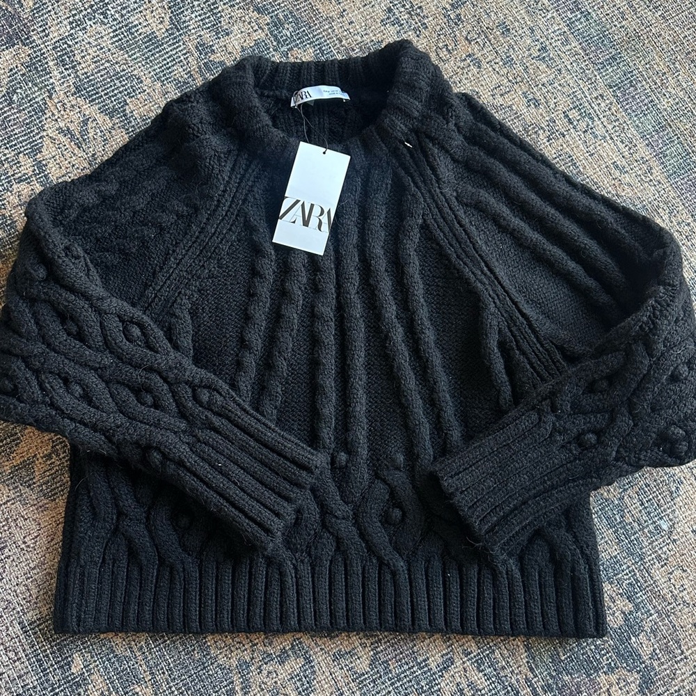 Nwt Zara Knit Womens Ribbed sweater m